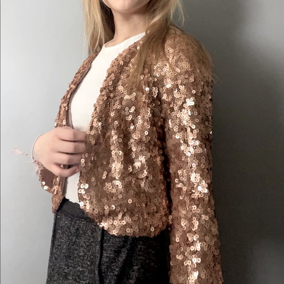 Forever 21 Sequin Pullover cardigan - Picture 2 of 4